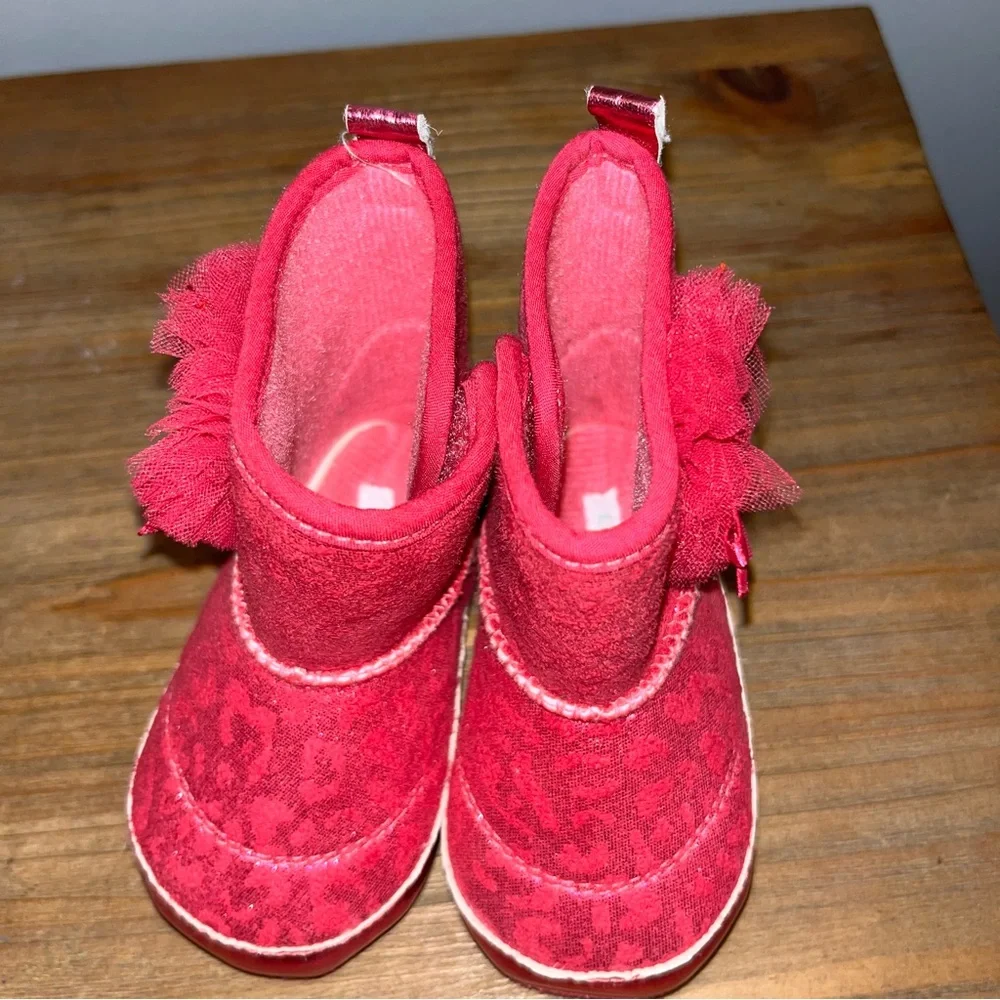 Laura Ashley Pink Glitter Boots